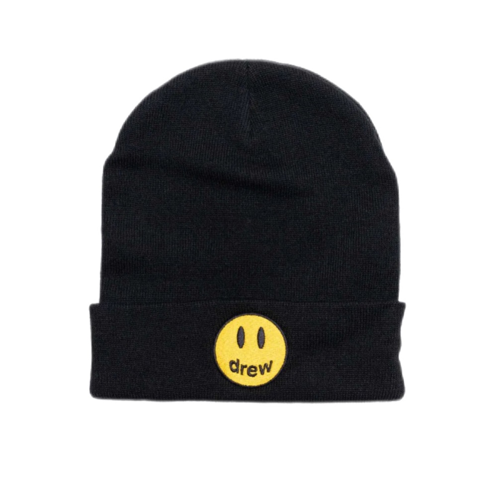NWT Drew House Mascot Rib Beanie in Black O/S NWB Sold Out